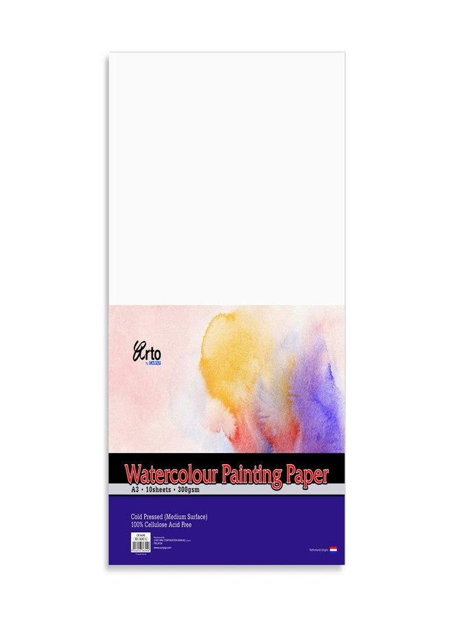 CAMPAP Arto Watercolour Paper Pack 300gsm, Serene, 100% Cellulose, A3 - Image 1